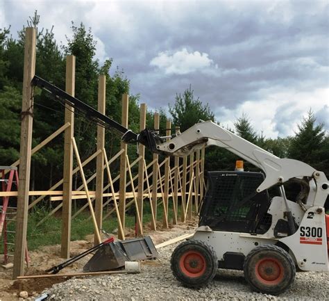 setting trusses with brute skid steer bracket|truss boom plans.